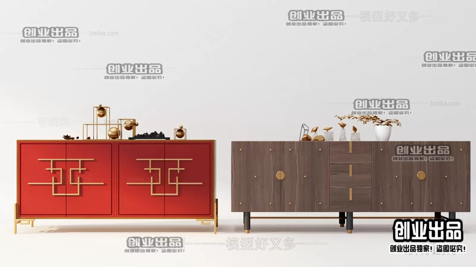 CABINET TV – A102 – FURNITURE 3D MODELS 2022 (VRAY)