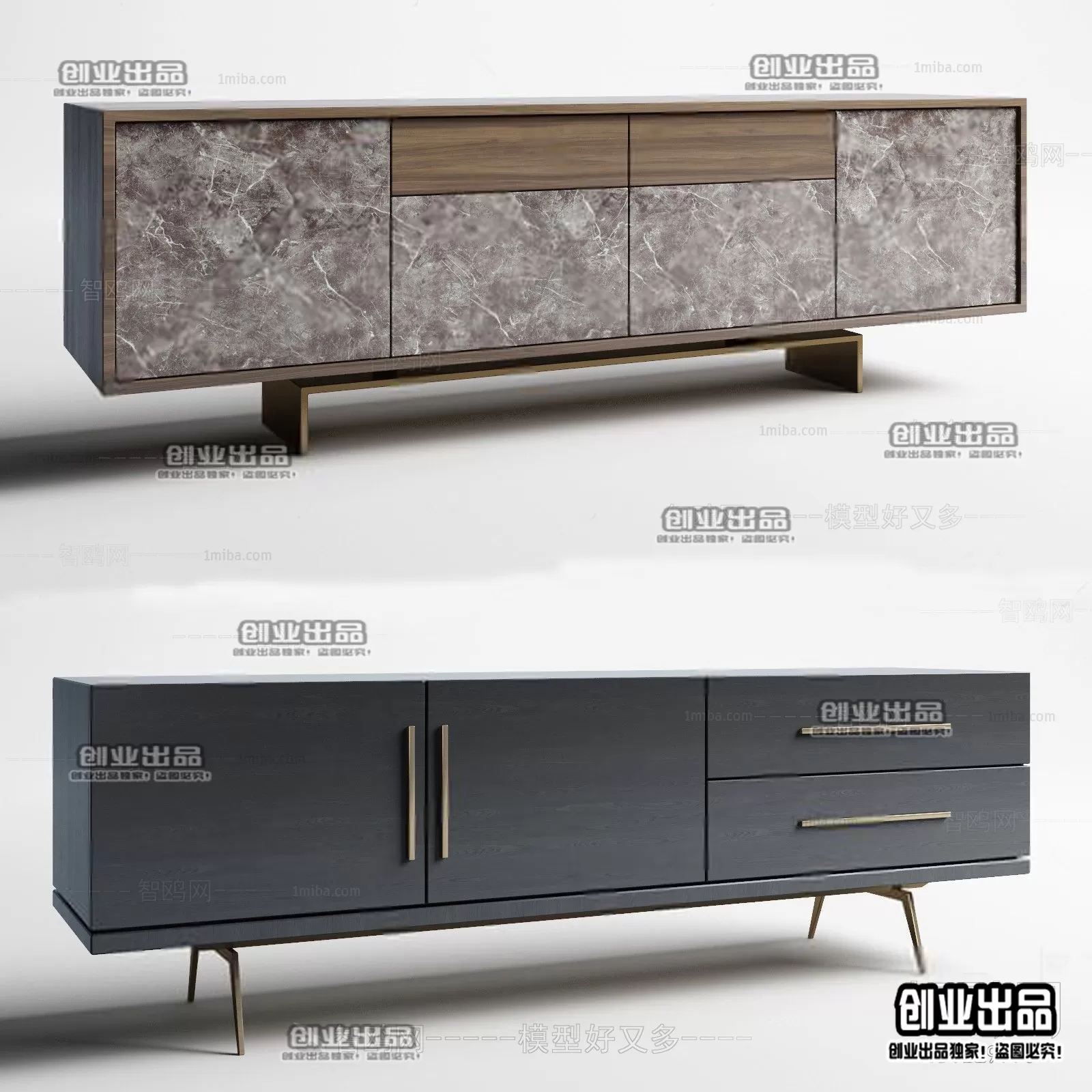 CABINET TV – A103 – FURNITURE 3D MODELS 2022 (VRAY)