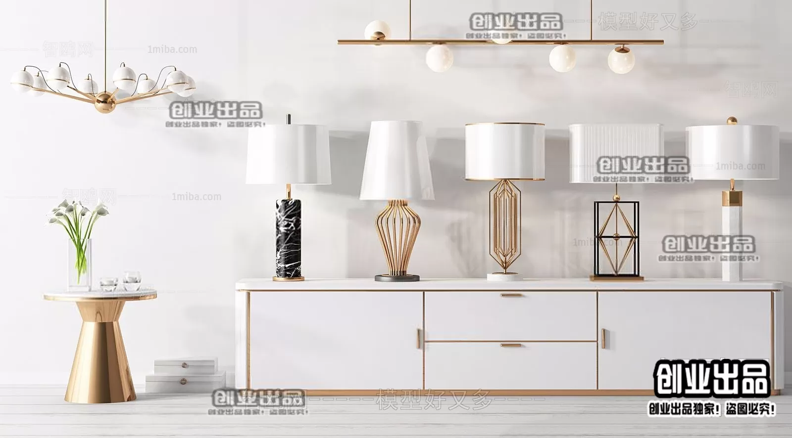 CABINET TV – A107 – FURNITURE 3D MODELS 2022 (VRAY)