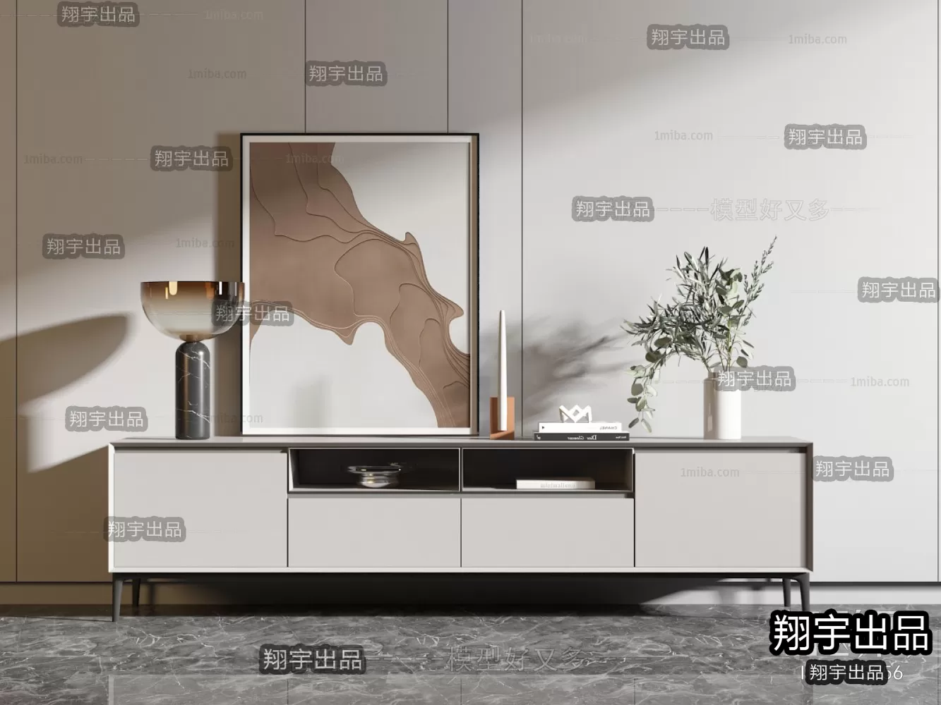 CABINET TV – A14 – FURNITURE 3D MODELS 2022 (VRAY)