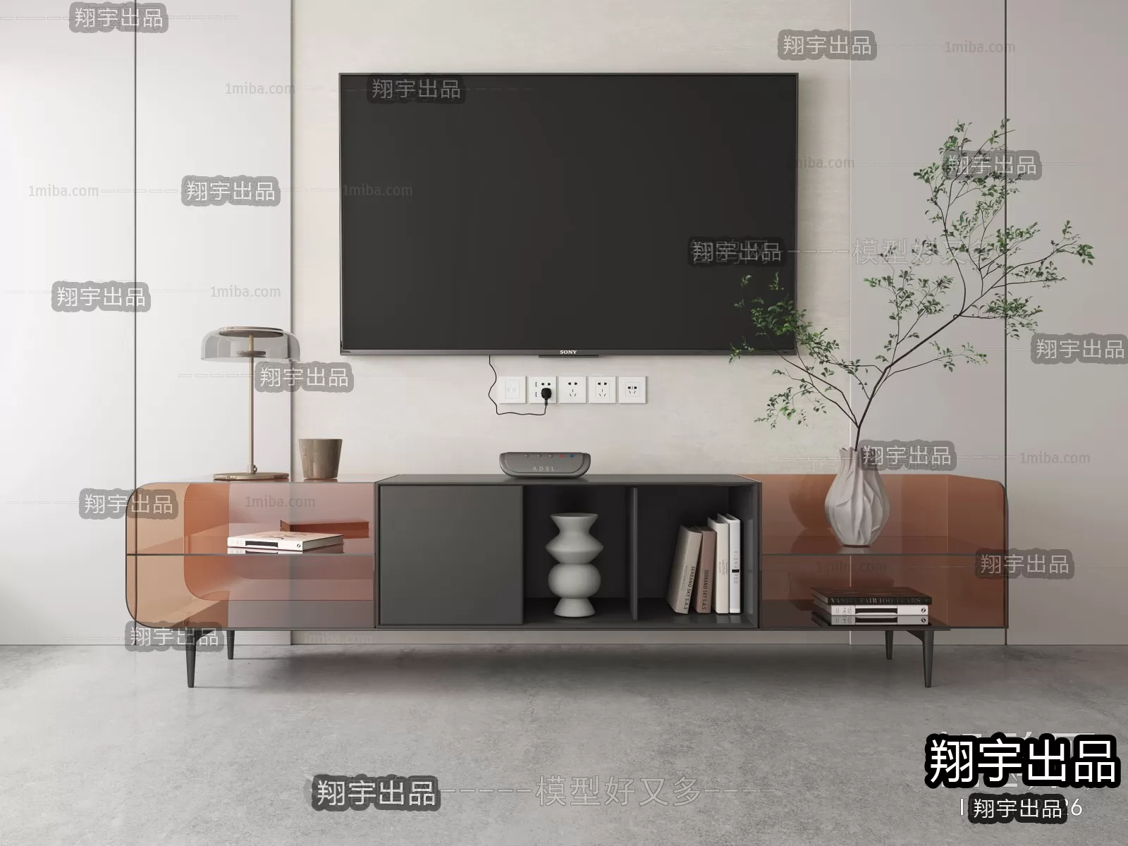 CABINET TV – A16 – FURNITURE 3D MODELS 2022 (VRAY)