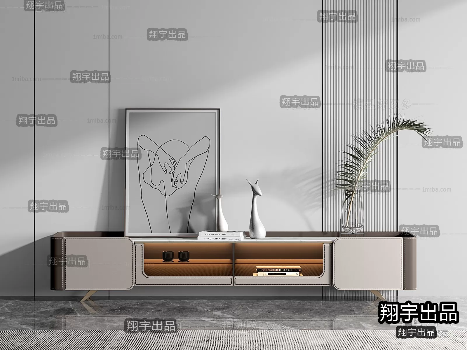 CABINET TV – A18 – FURNITURE 3D MODELS 2022 (VRAY)