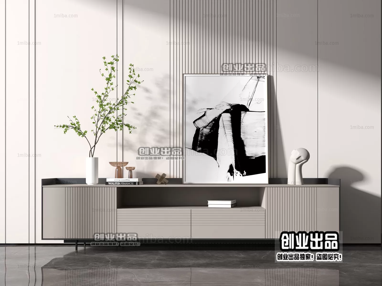 CABINET TV – A22 – FURNITURE 3D MODELS 2022 (VRAY)