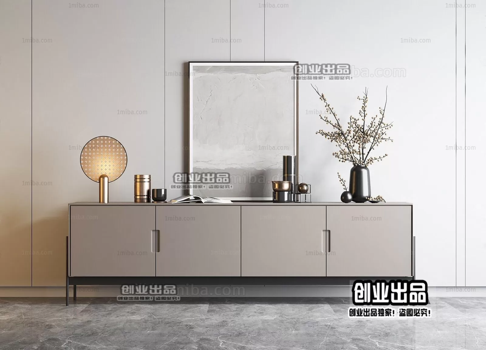 CABINET TV – A23 – FURNITURE 3D MODELS 2022 (VRAY)