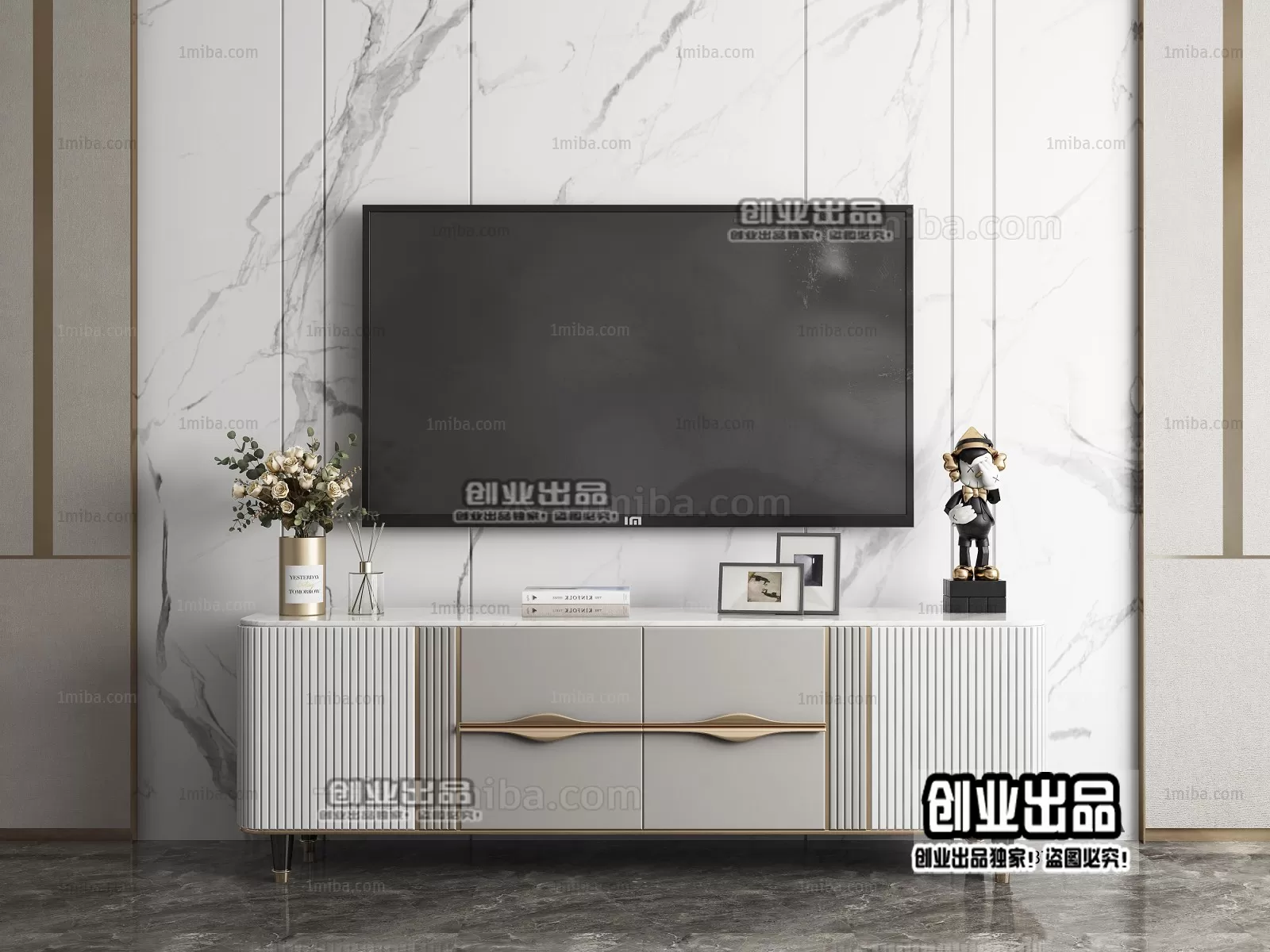 CABINET TV – A26 – FURNITURE 3D MODELS 2022 (VRAY)