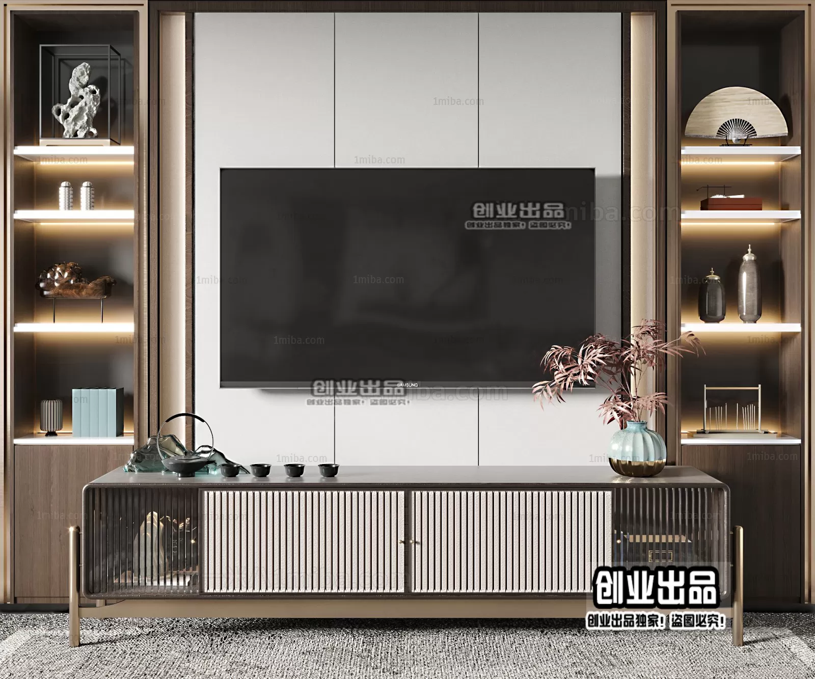 CABINET TV – A27 – FURNITURE 3D MODELS 2022 (VRAY)