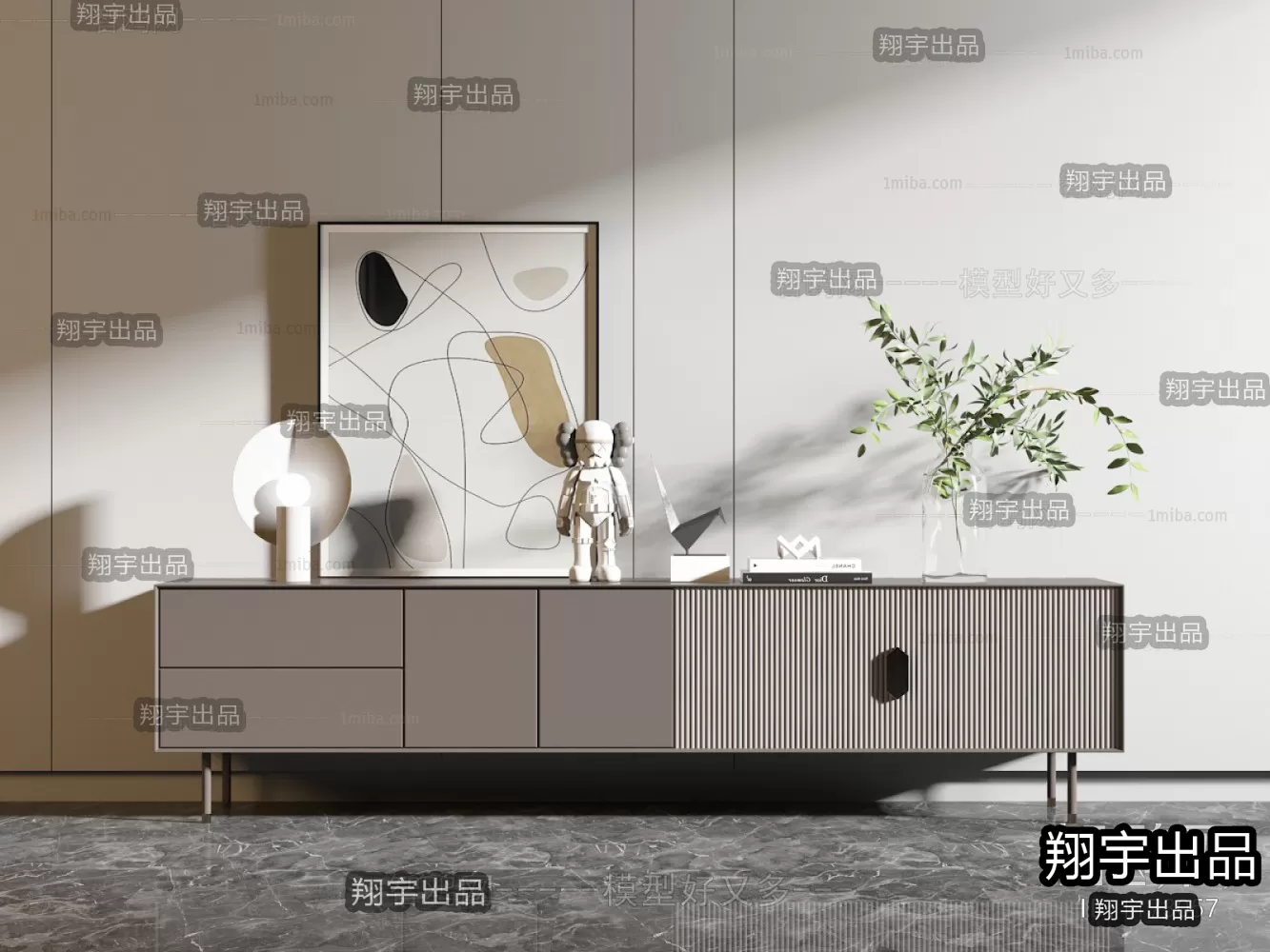 CABINET TV – A3 – FURNITURE 3D MODELS 2022 (VRAY)