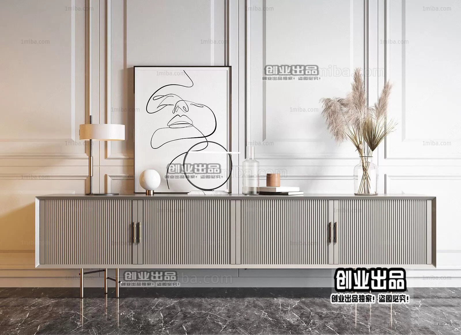 CABINET TV – A39 – FURNITURE 3D MODELS 2022 (VRAY)