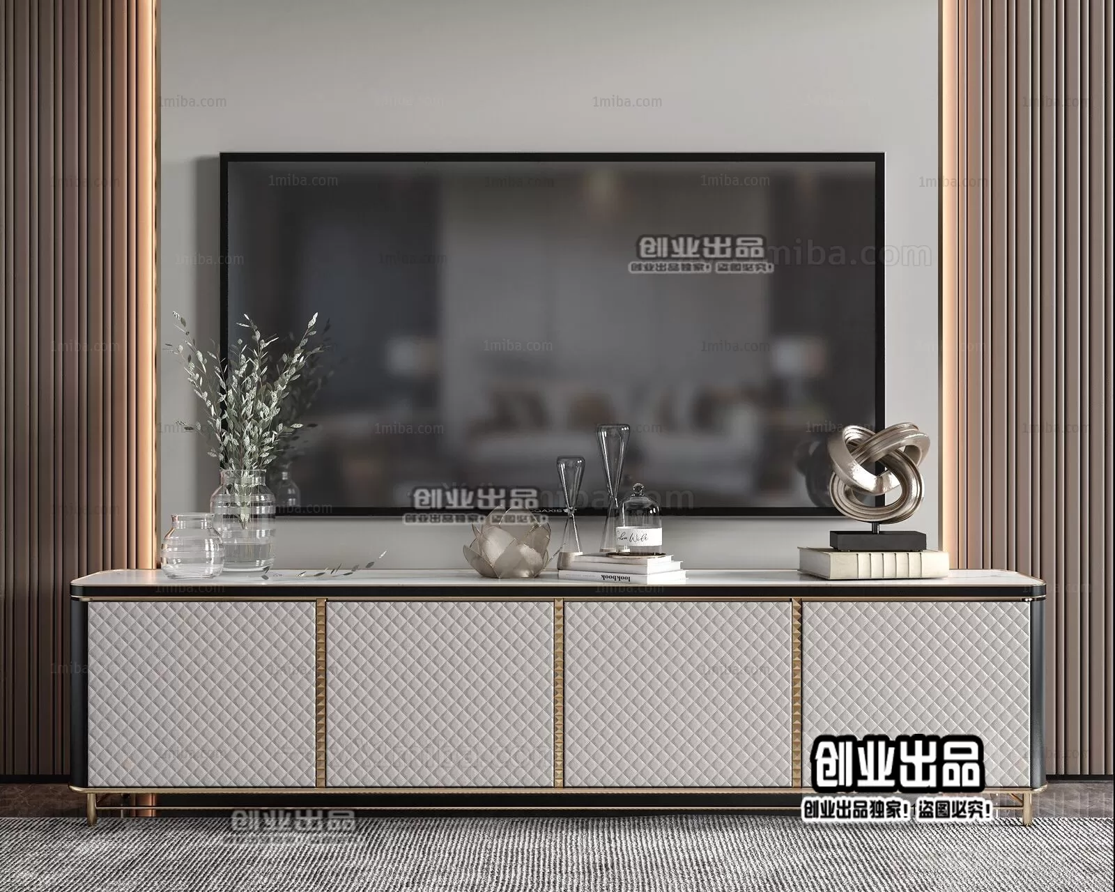 CABINET TV – A41 – FURNITURE 3D MODELS 2022 (VRAY)