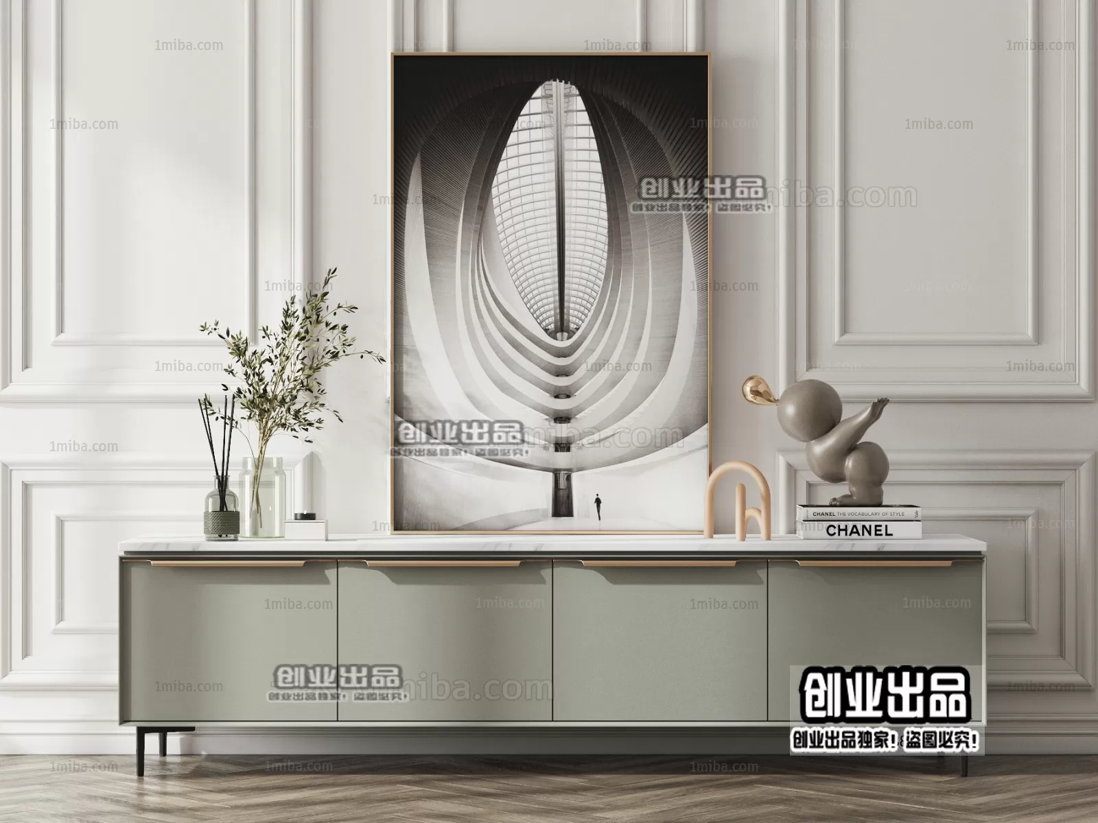 CABINET TV – A46 – FURNITURE 3D MODELS 2022 (VRAY)