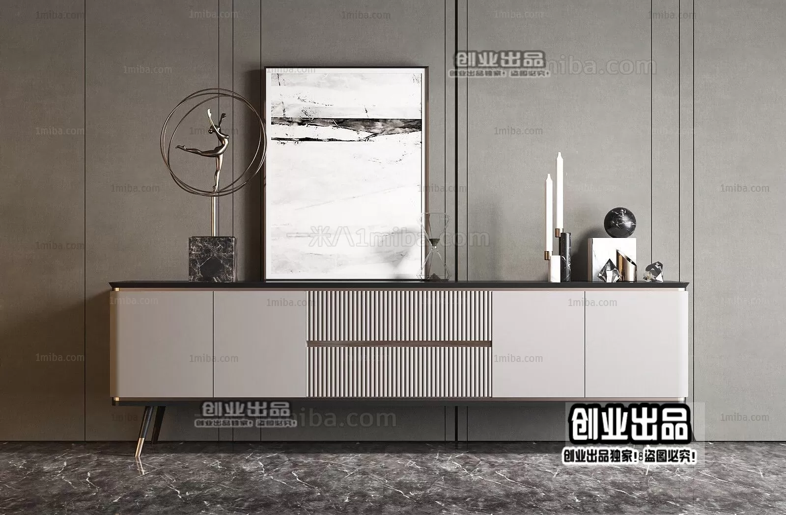 CABINET TV – A47 – FURNITURE 3D MODELS 2022 (VRAY)