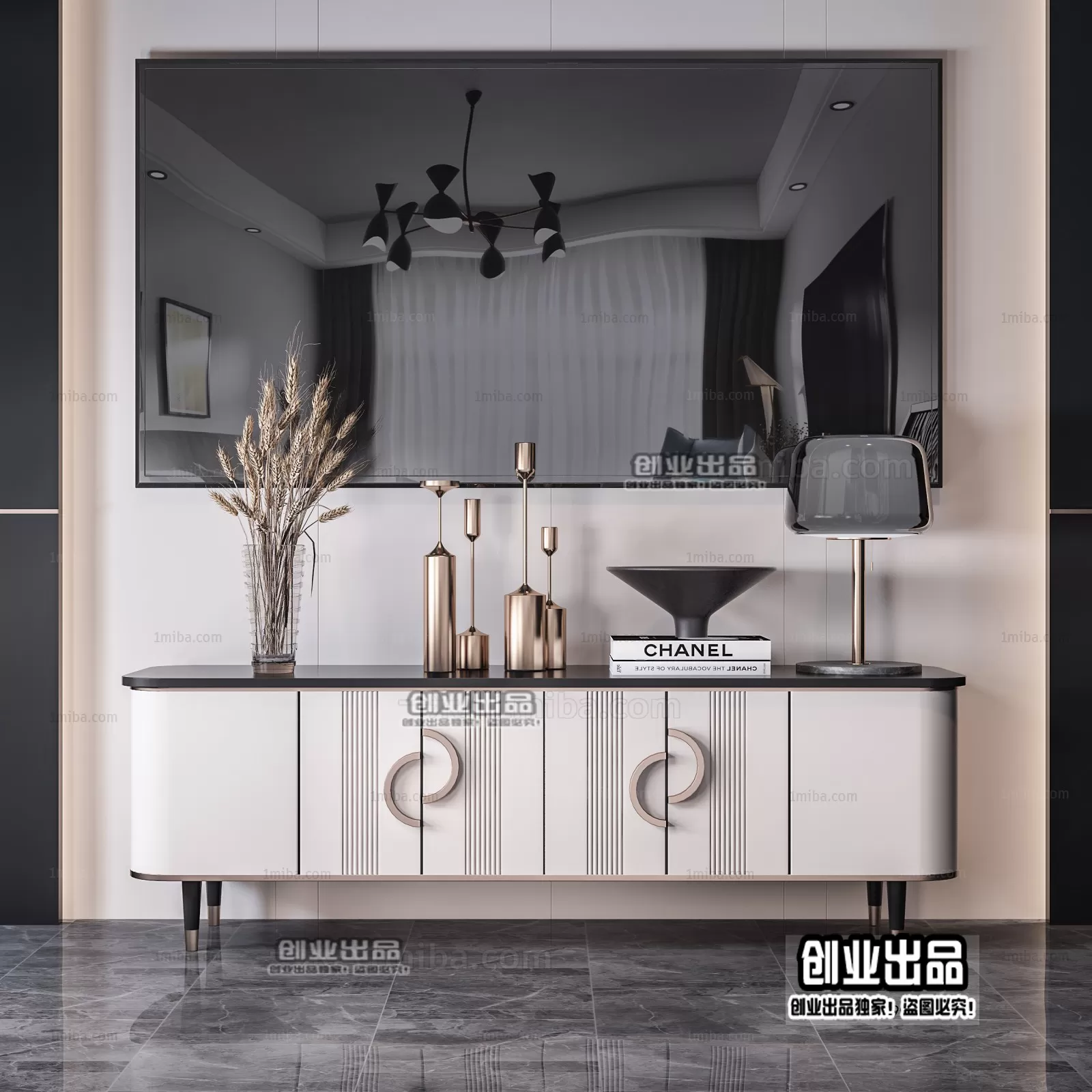 CABINET TV – A51 – FURNITURE 3D MODELS 2022 (VRAY)