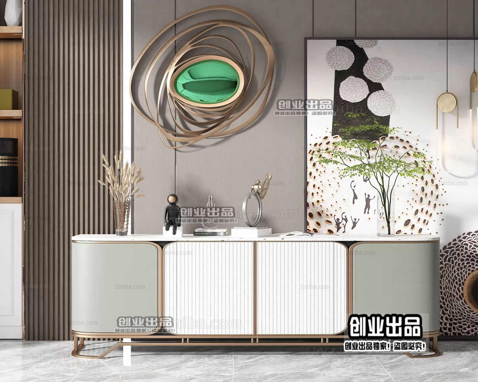 CABINET TV – A52 – FURNITURE 3D MODELS 2022 (VRAY)