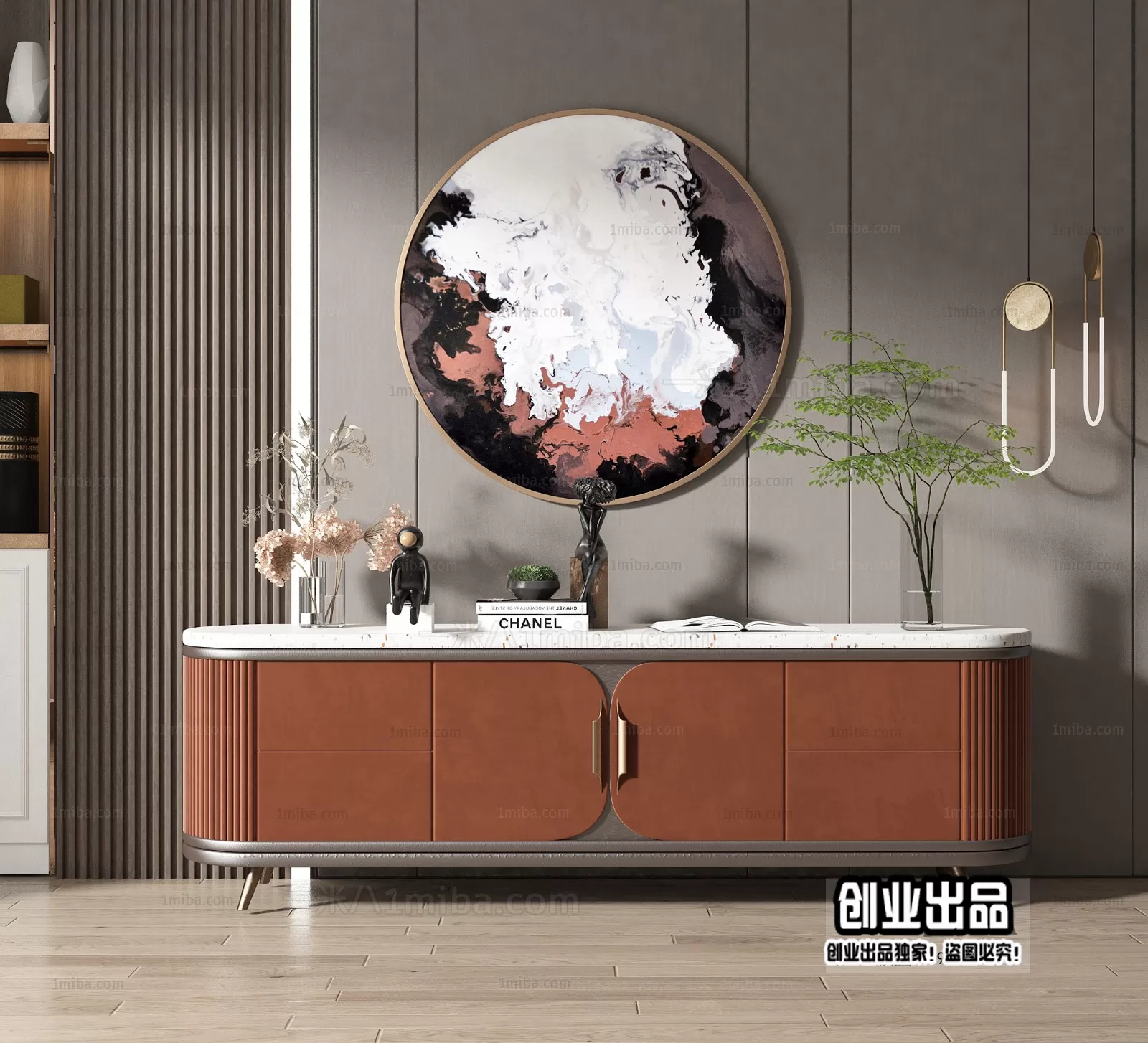 CABINET TV – A54 – FURNITURE 3D MODELS 2022 (VRAY)