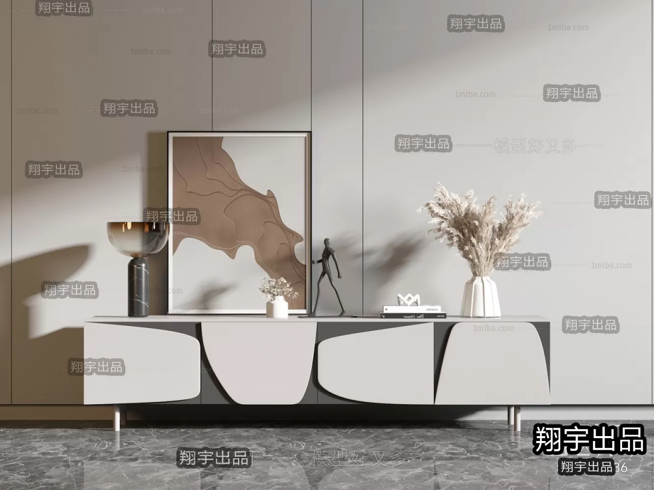 CABINET TV – A6 – FURNITURE 3D MODELS 2022 (VRAY)