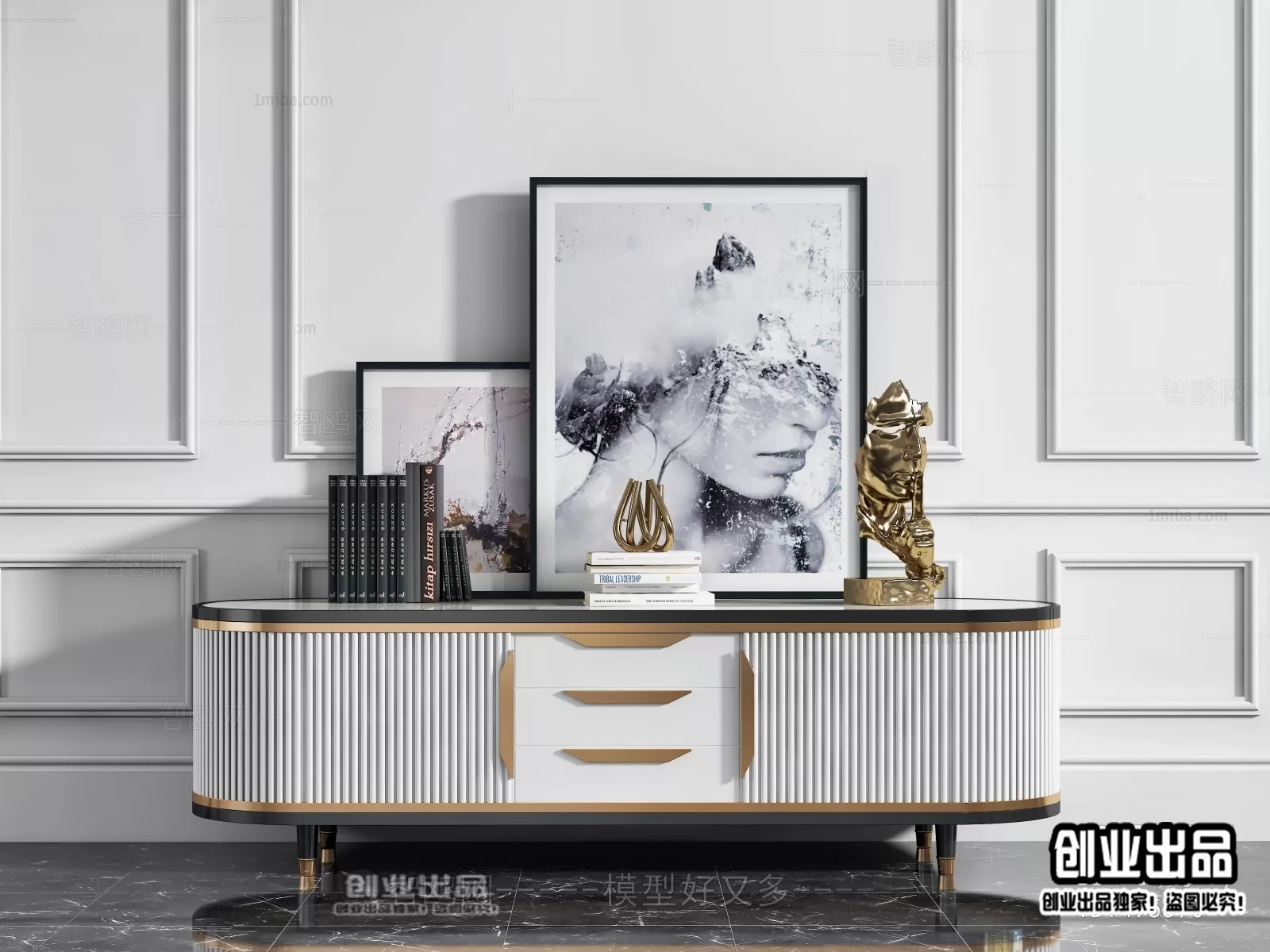 CABINET TV – A67 – FURNITURE 3D MODELS 2022 (VRAY)