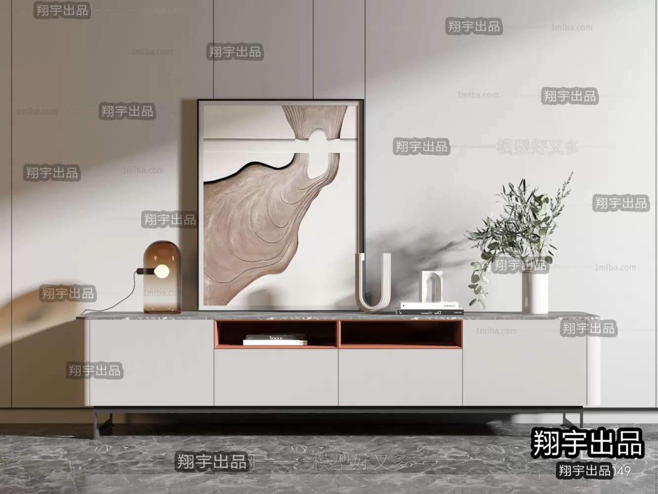 CABINET TV – A7 – FURNITURE 3D MODELS 2022 (VRAY)