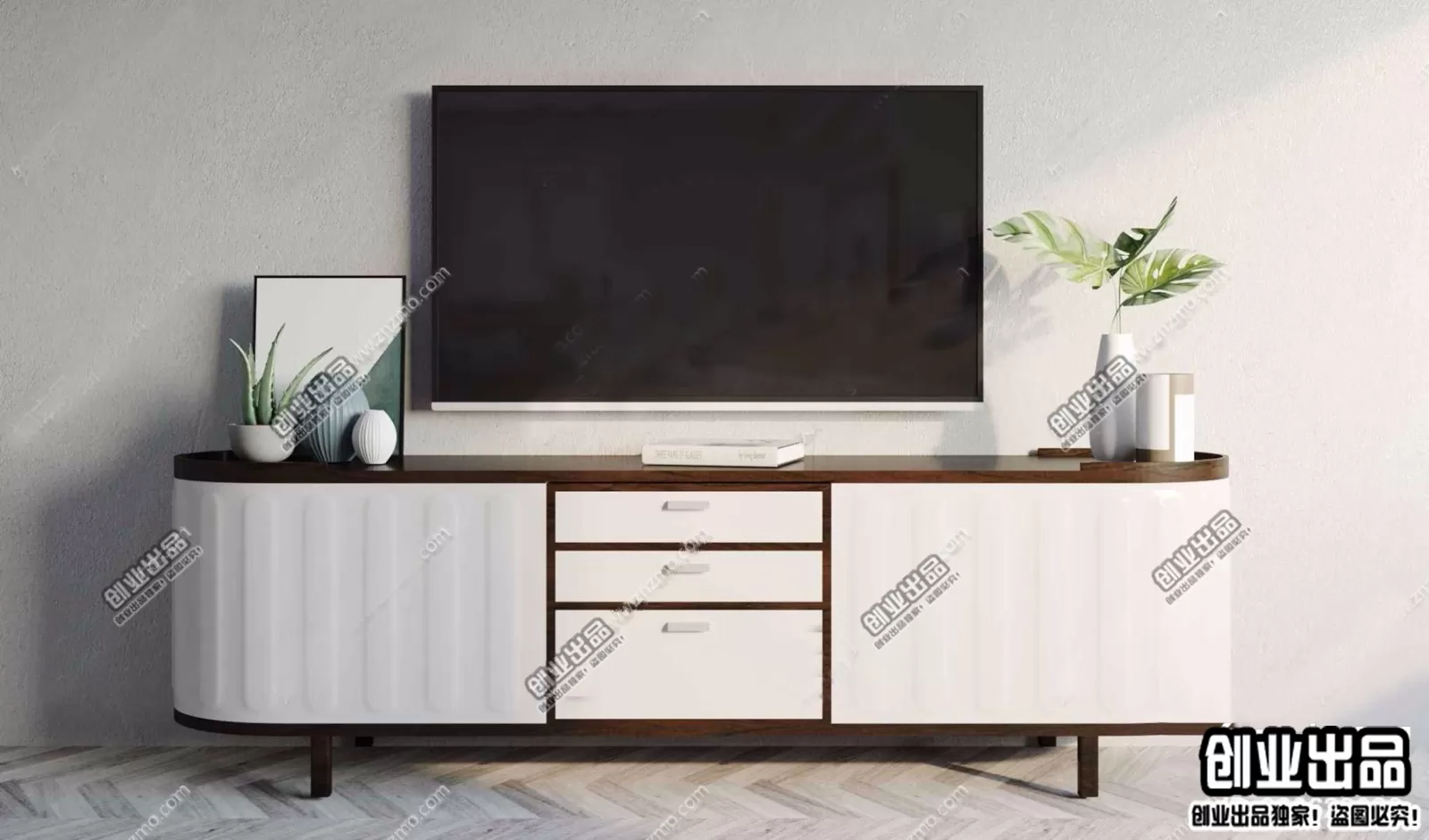 CABINET TV – A72 – FURNITURE 3D MODELS 2022 (VRAY)