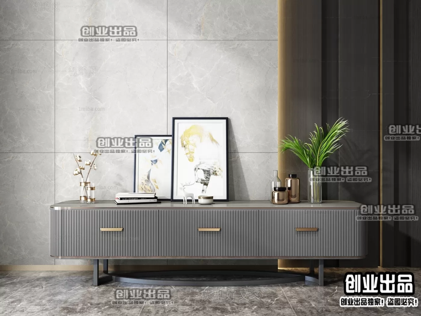 CABINET TV – A76 – FURNITURE 3D MODELS 2022 (VRAY)