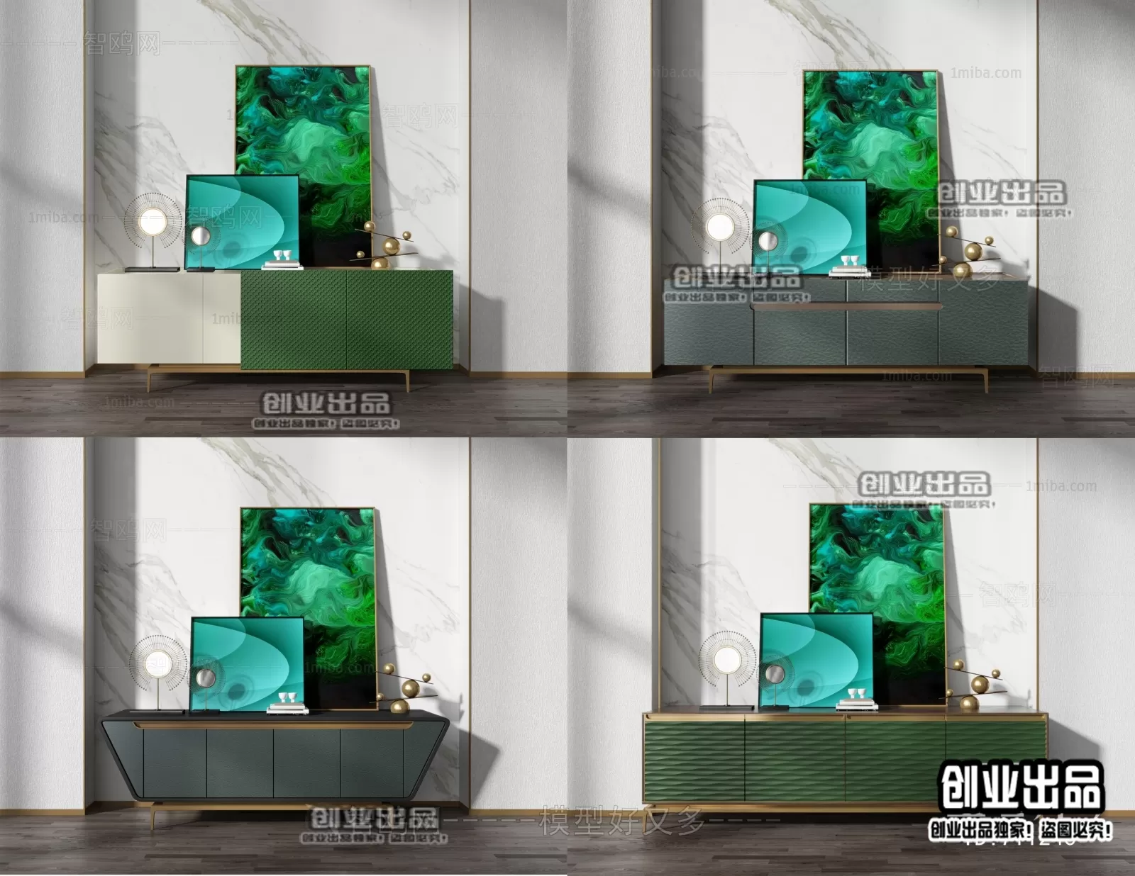 CABINET TV – A86 – FURNITURE 3D MODELS 2022 (VRAY)