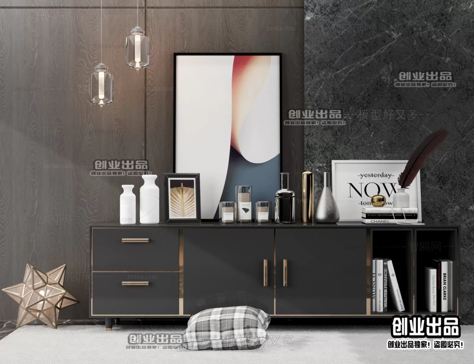 CABINET TV – A92 – FURNITURE 3D MODELS 2022 (VRAY)