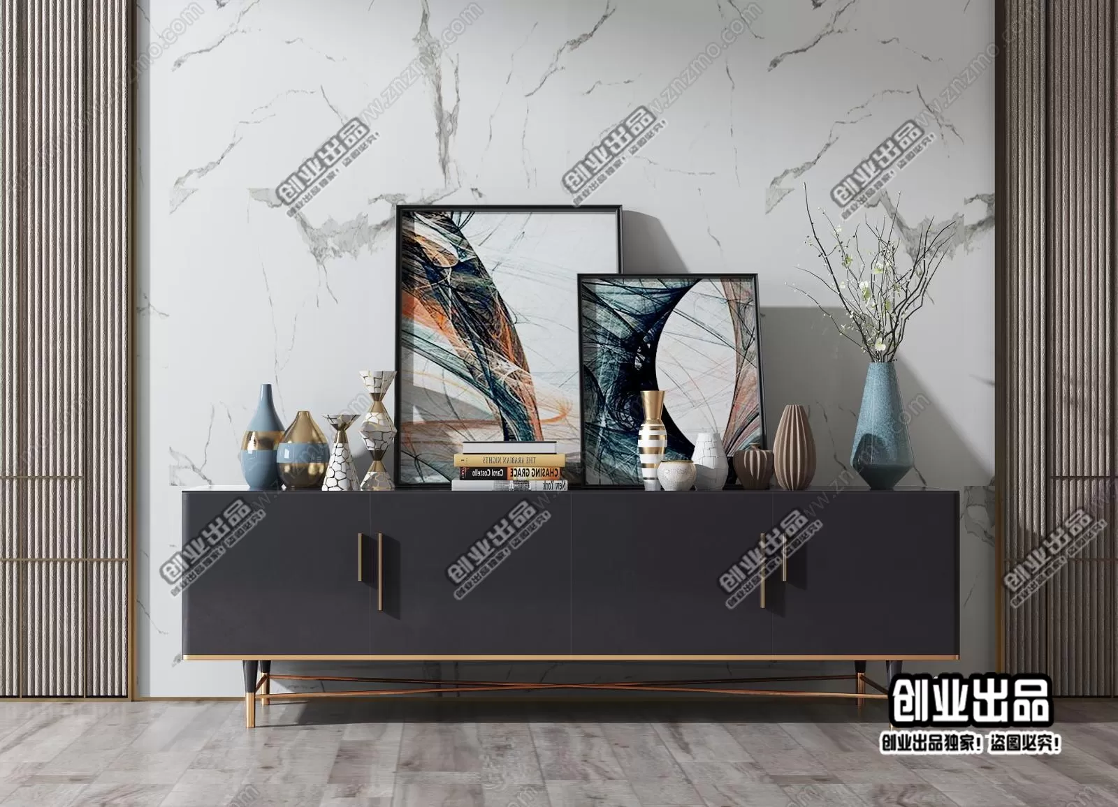 CABINET TV – A94 – FURNITURE 3D MODELS 2022 (VRAY)