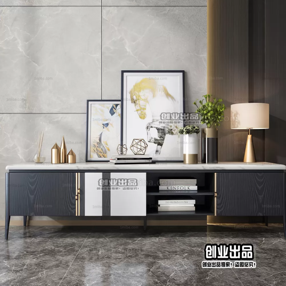 CABINET TV – A97 – FURNITURE 3D MODELS 2022 (VRAY)