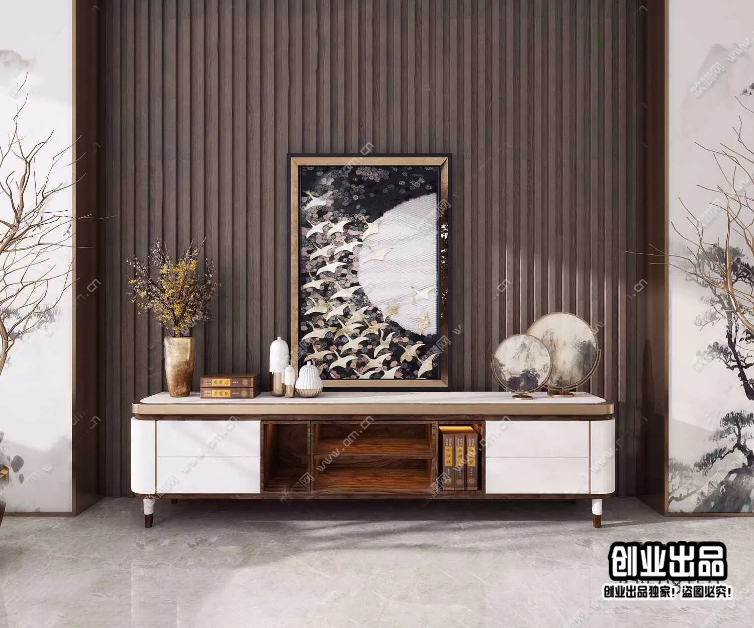 CABINET TV – A99 – FURNITURE 3D MODELS 2022 (VRAY)