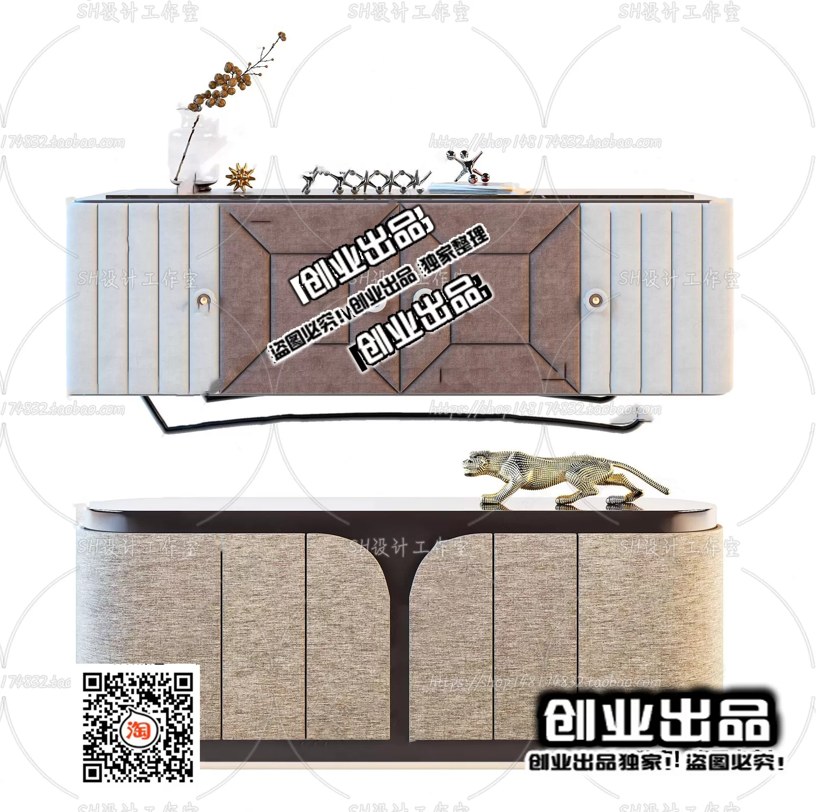 CABINET TV – B39 – FURNITURE 3D MODELS 2022 (VRAY)