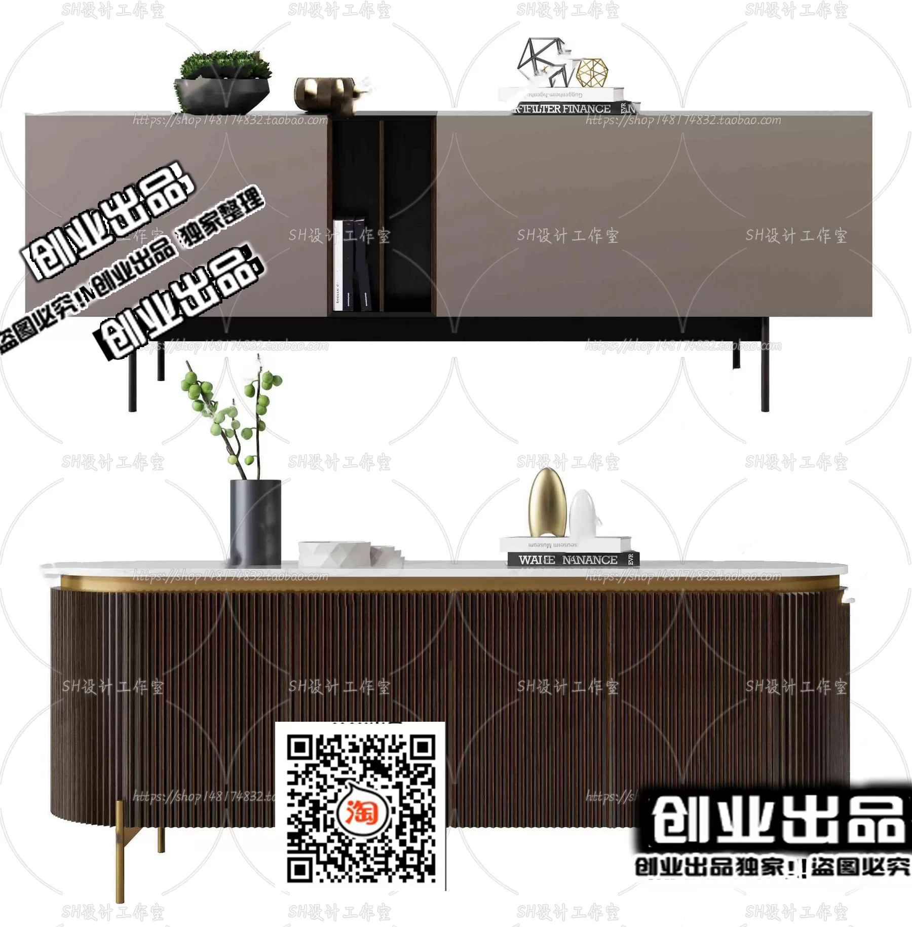 CABINET TV – B41 – FURNITURE 3D MODELS 2022 (VRAY)