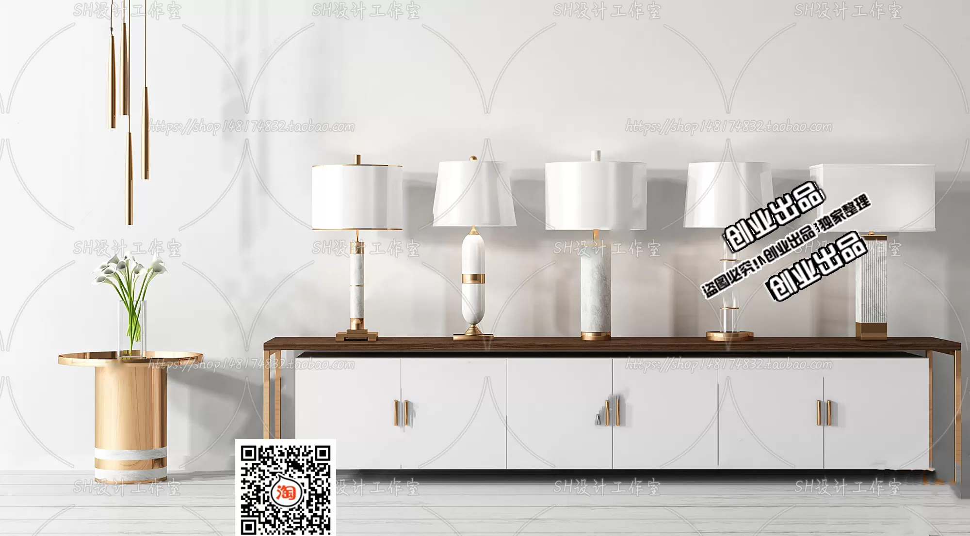 CABINET TV – B45 – FURNITURE 3D MODELS 2022 (VRAY)