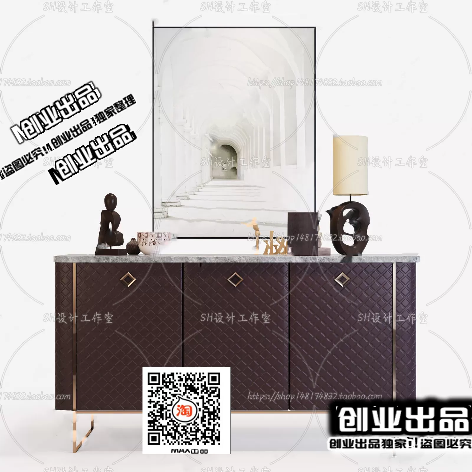 CABINET TV – B46 – FURNITURE 3D MODELS 2022 (VRAY)