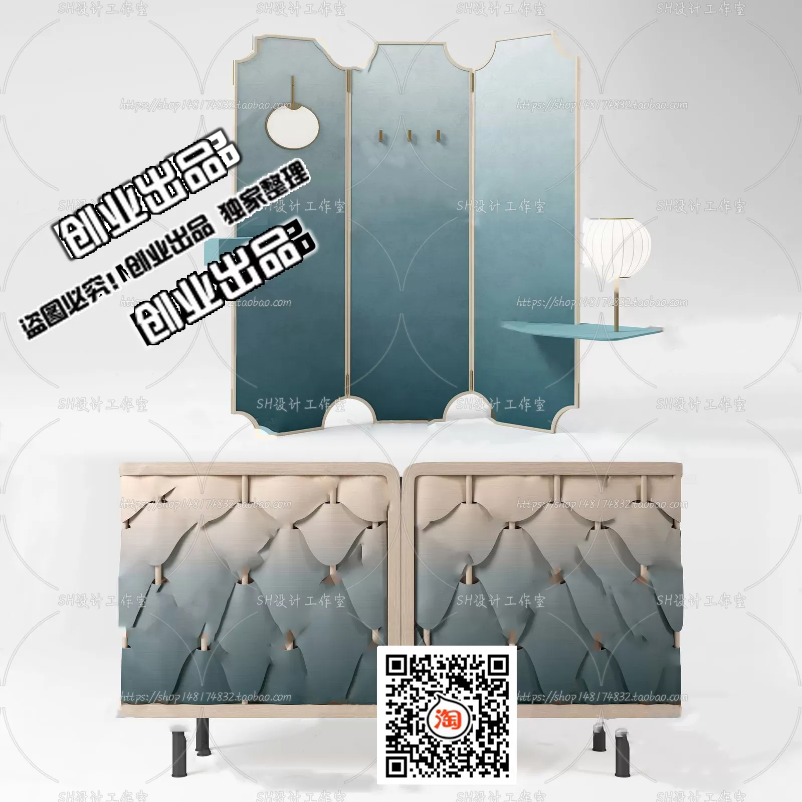 CABINET TV – B48 – FURNITURE 3D MODELS 2022 (VRAY)