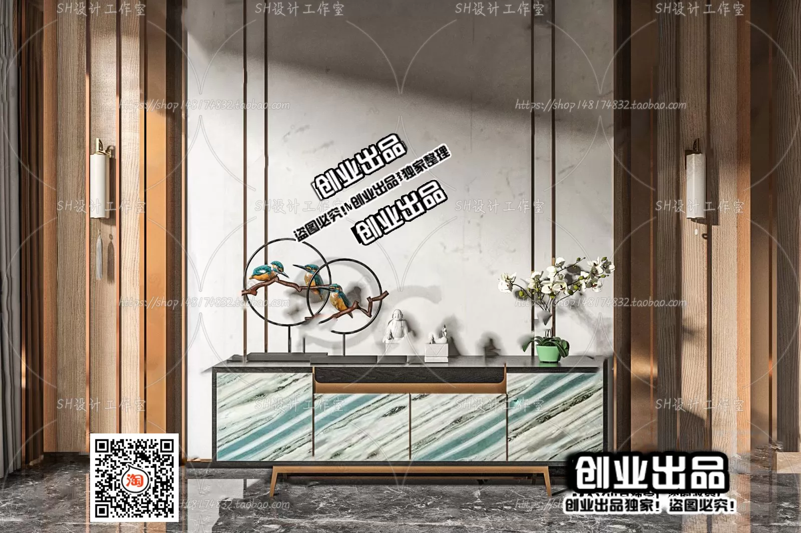 CABINET TV – B56 – FURNITURE 3D MODELS 2022 (VRAY)