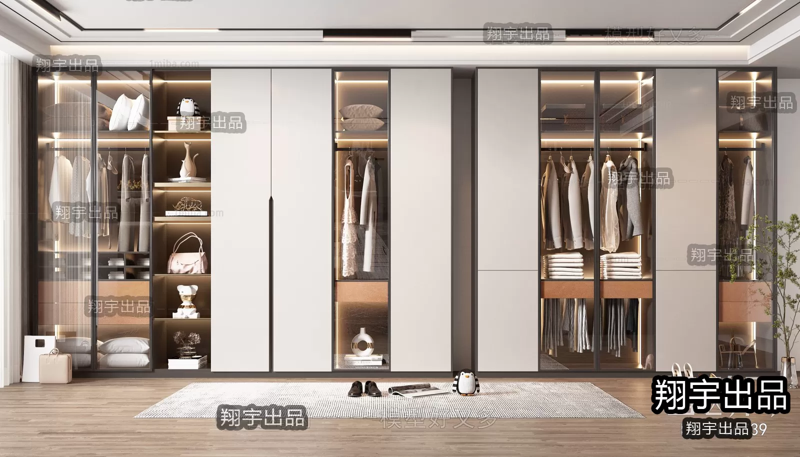 WARDROBE – 1 – FURNITURE 3D MODELS 2022 (VRAY)