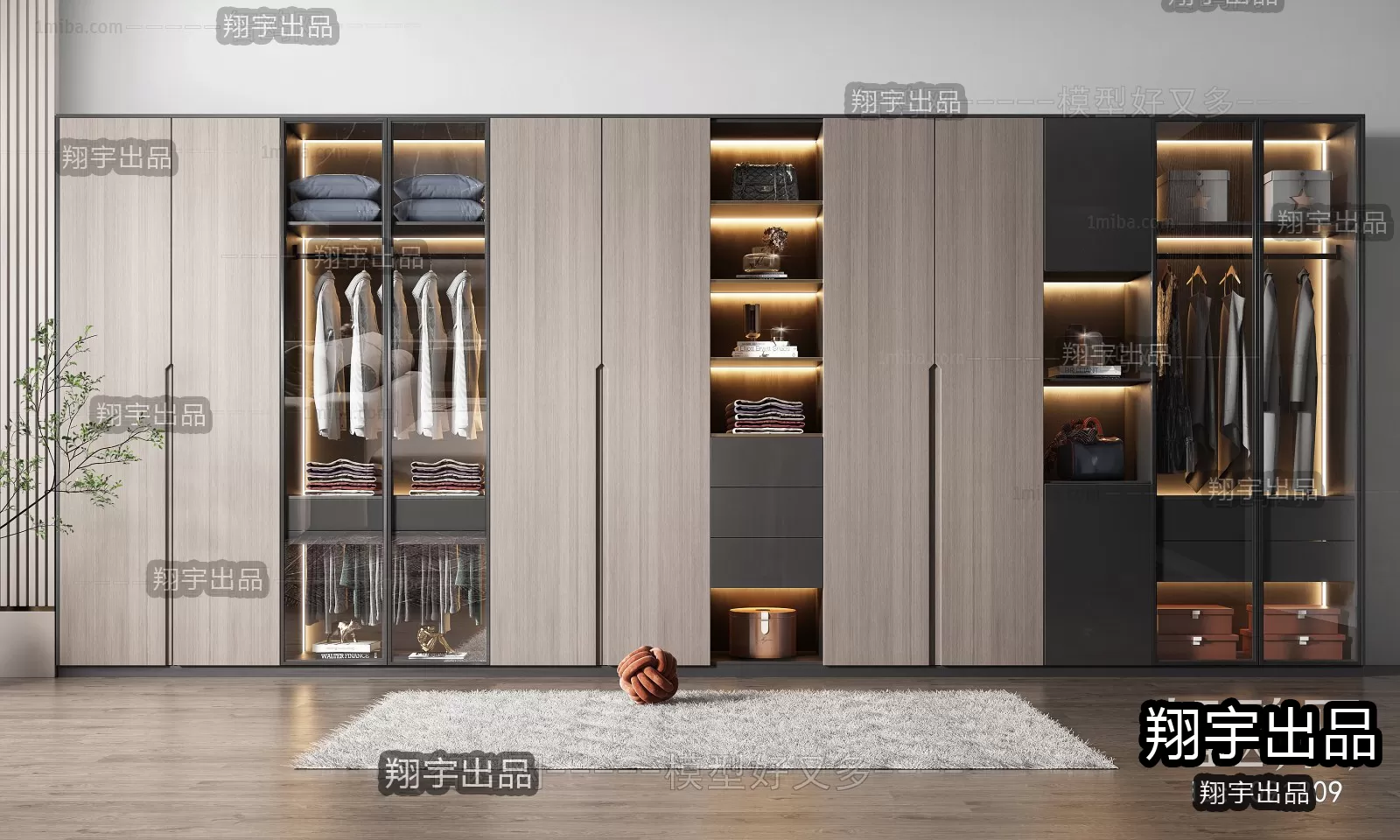 WARDROBE – 10 – FURNITURE 3D MODELS 2022 (VRAY)