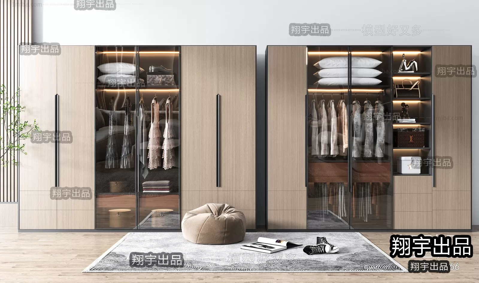WARDROBE – 14 – FURNITURE 3D MODELS 2022 (VRAY)