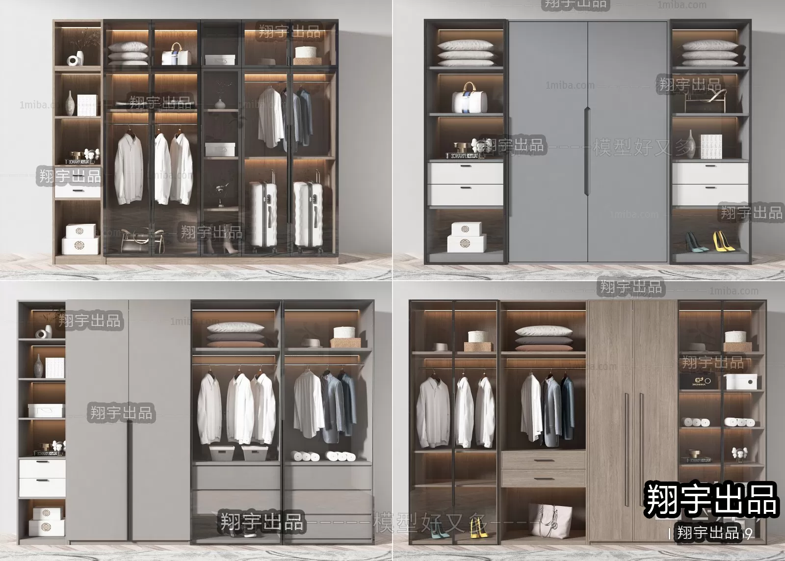 WARDROBE – 15 – FURNITURE 3D MODELS 2022 (VRAY)
