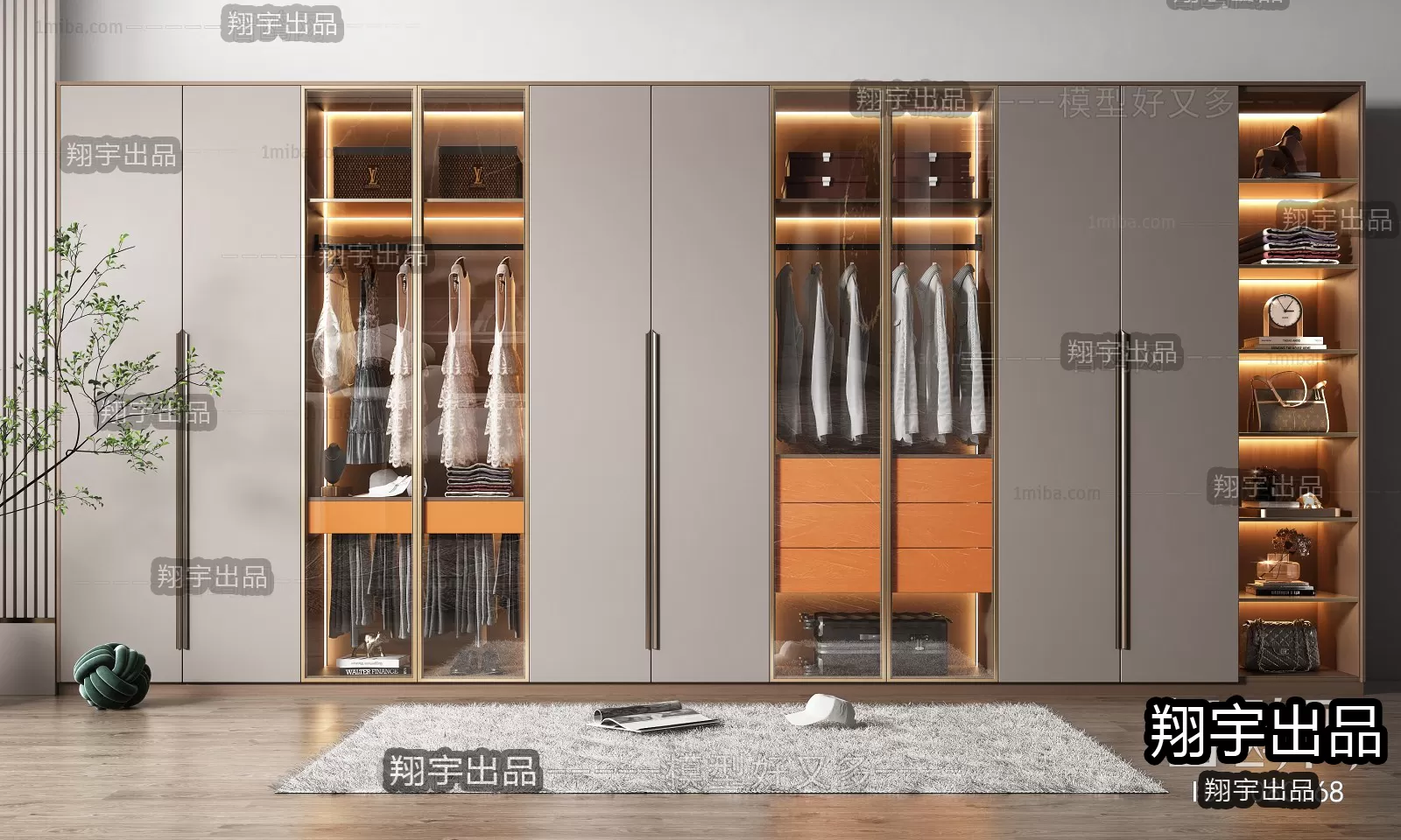 WARDROBE – 16 – FURNITURE 3D MODELS 2022 (VRAY)