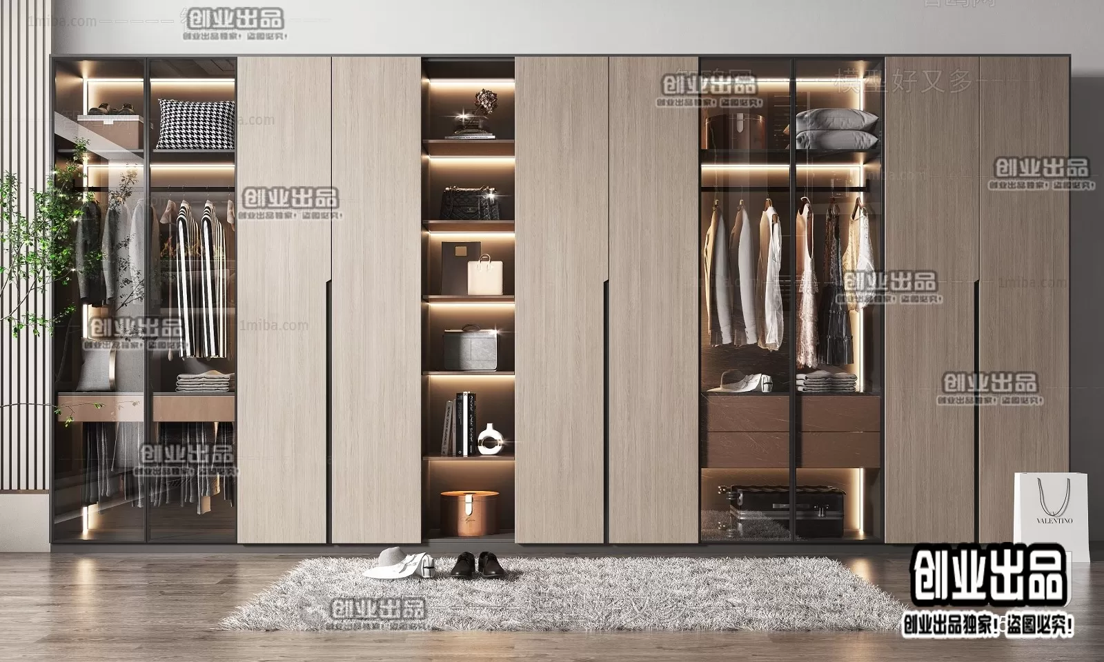 WARDROBE – 17 – FURNITURE 3D MODELS 2022 (VRAY)