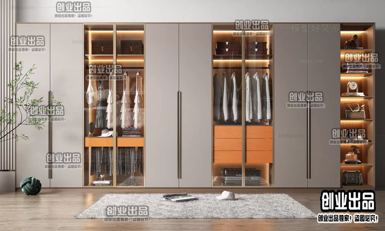 WARDROBE – 18 – FURNITURE 3D MODELS 2022 (VRAY)