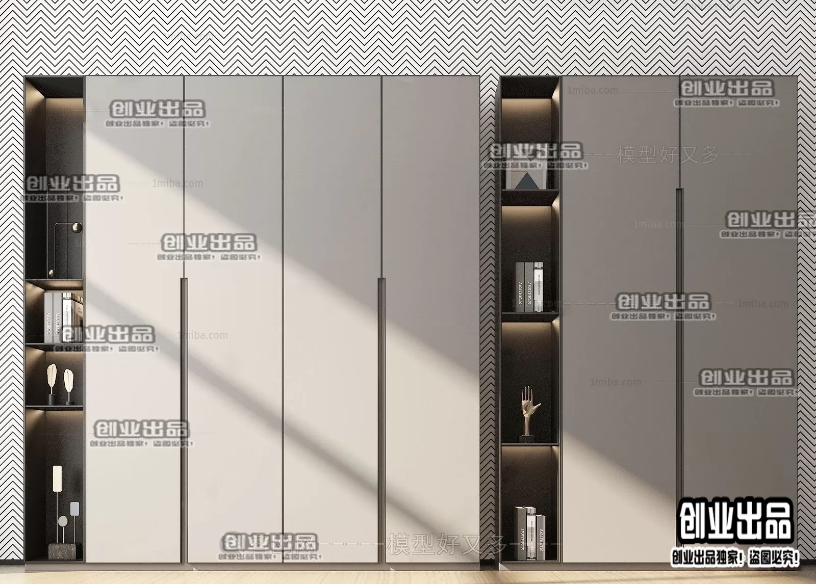 WARDROBE – 19 – FURNITURE 3D MODELS 2022 (VRAY)