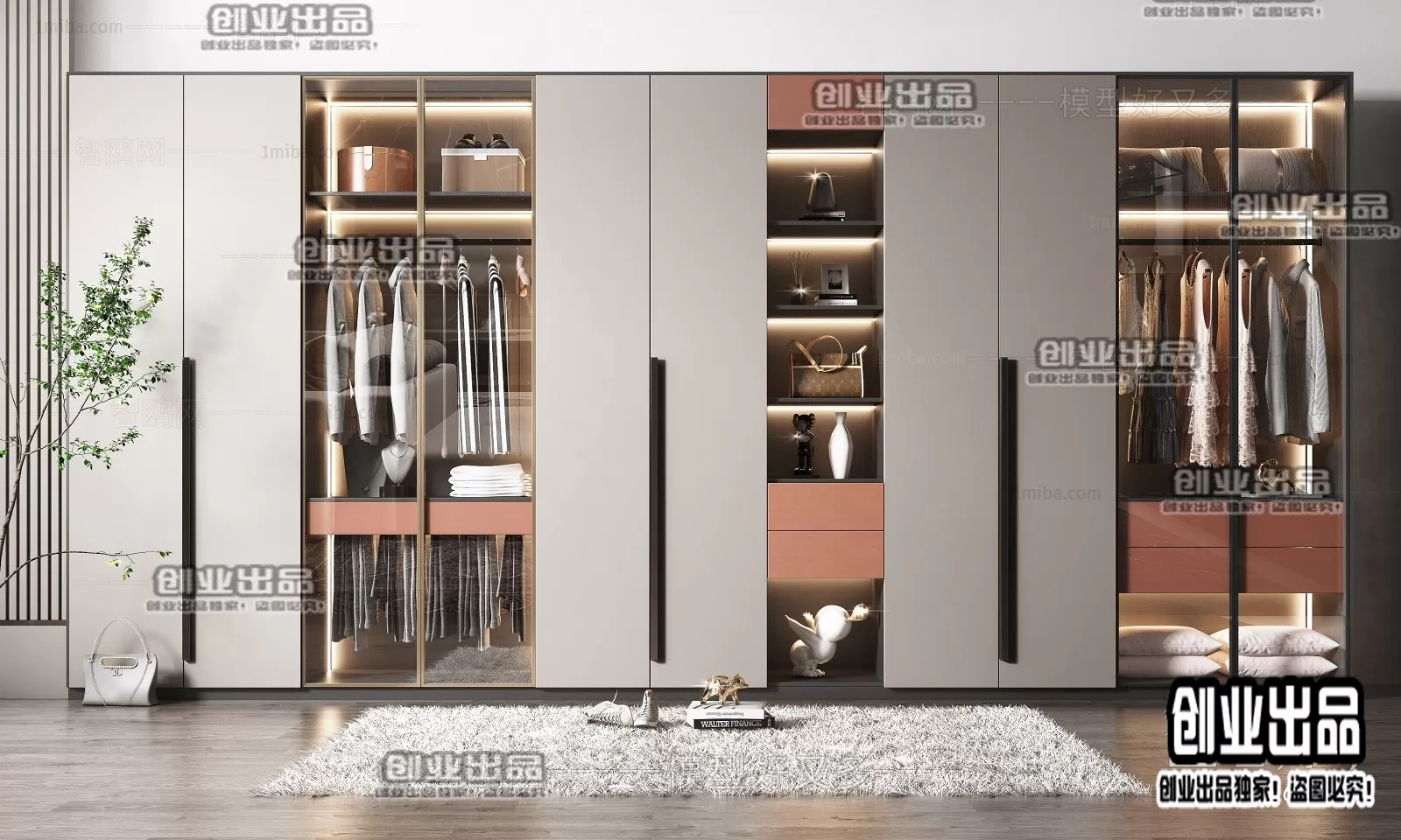 WARDROBE – 20 – FURNITURE 3D MODELS 2022 (VRAY)