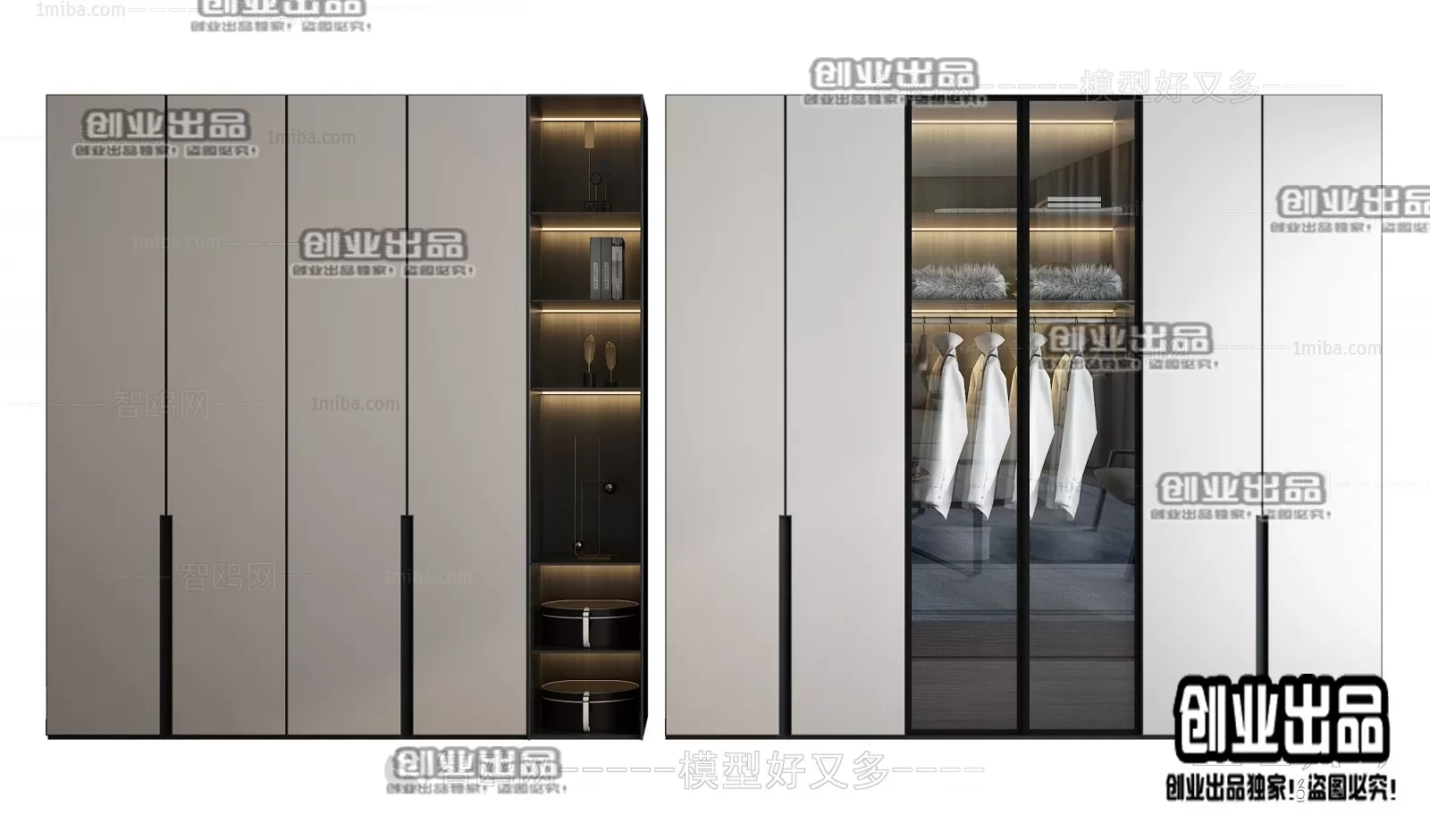 WARDROBE – 21 – FURNITURE 3D MODELS 2022 (VRAY)