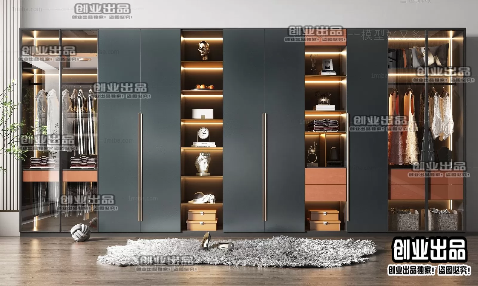 WARDROBE – 23 – FURNITURE 3D MODELS 2022 (VRAY)