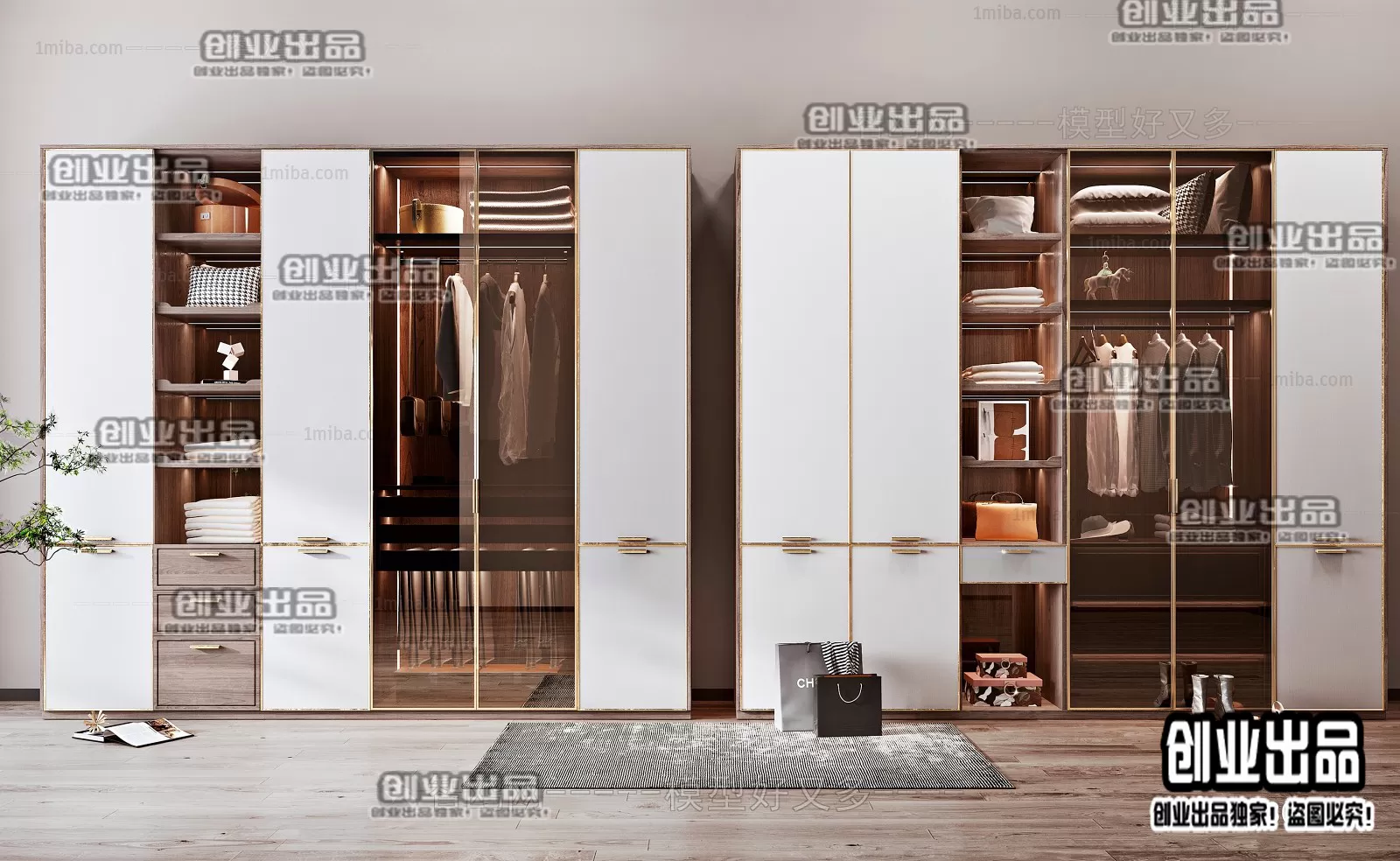 WARDROBE – 24 – FURNITURE 3D MODELS 2022 (VRAY)