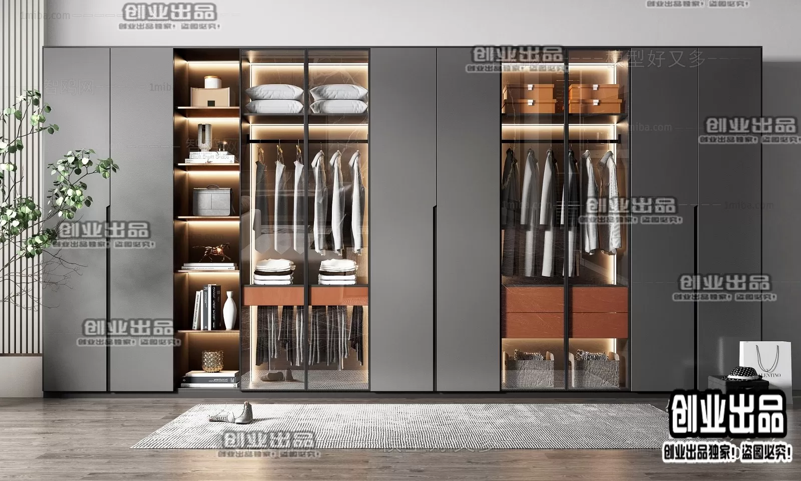 WARDROBE – 25 – FURNITURE 3D MODELS 2022 (VRAY)