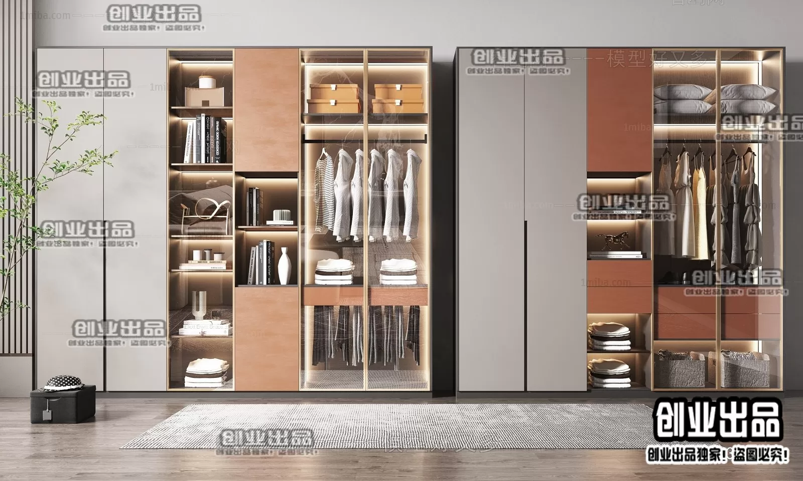WARDROBE – 27 – FURNITURE 3D MODELS 2022 (VRAY)