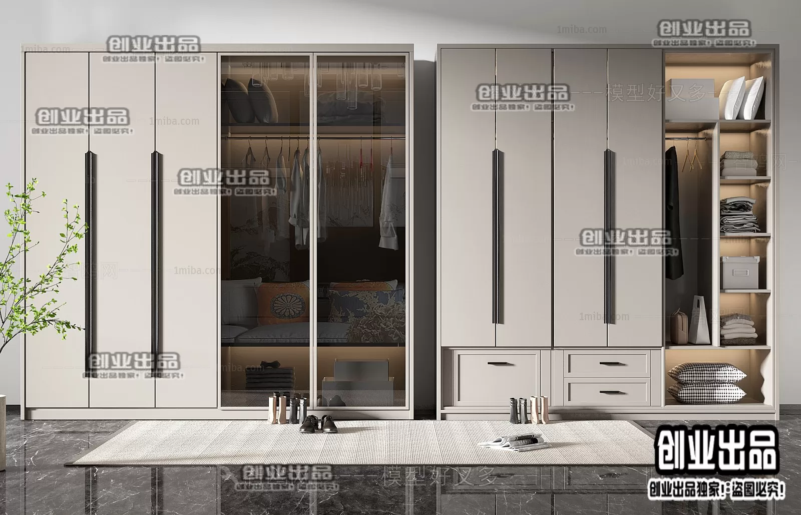 WARDROBE – 29 – FURNITURE 3D MODELS 2022 (VRAY)