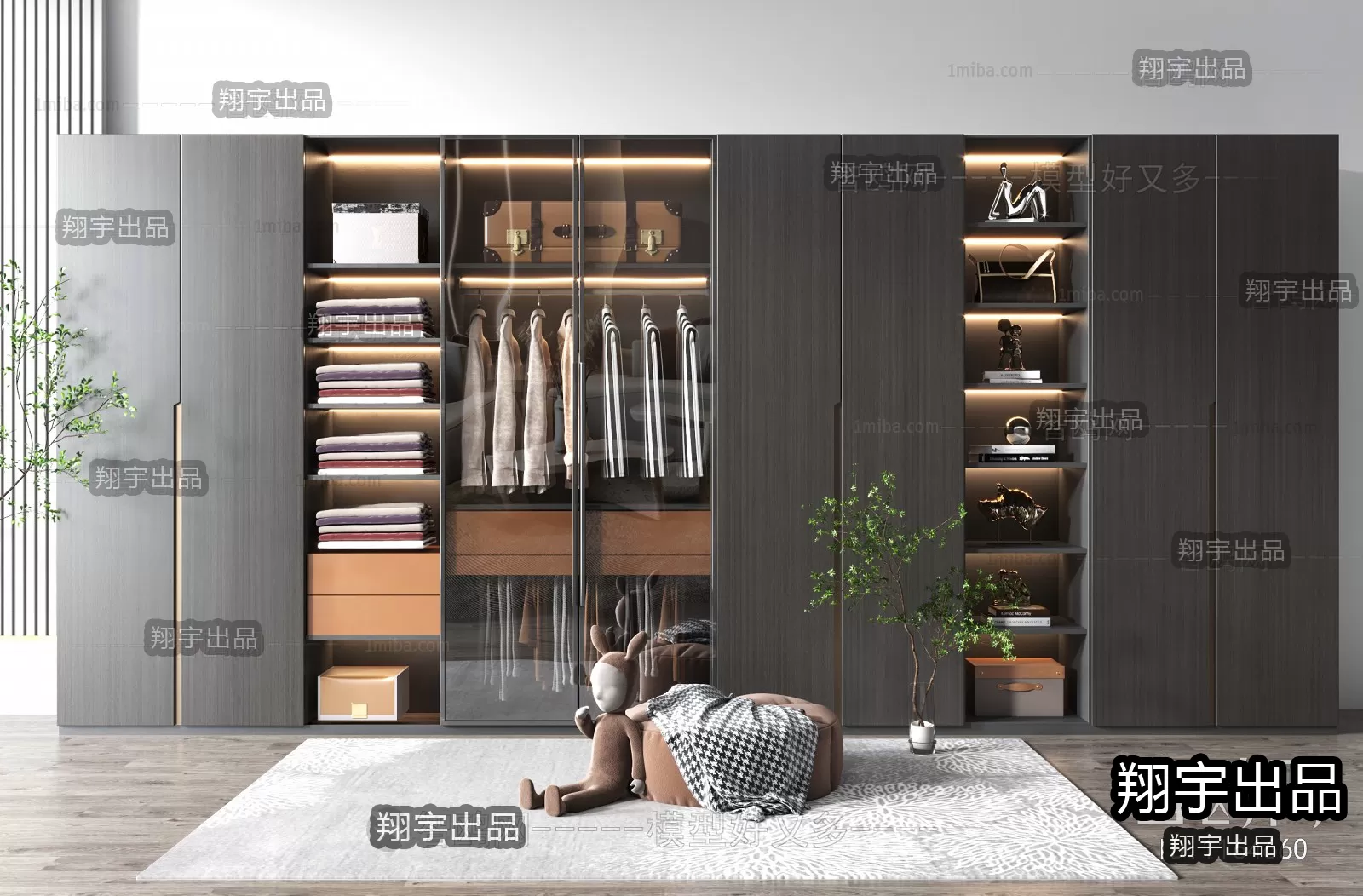 WARDROBE – 3 – FURNITURE 3D MODELS 2022 (VRAY)